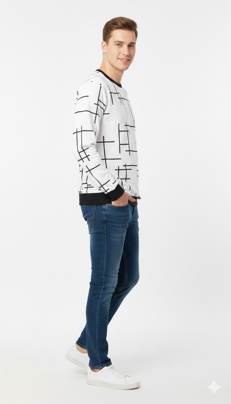 Full Sleeve Printed T Shirt