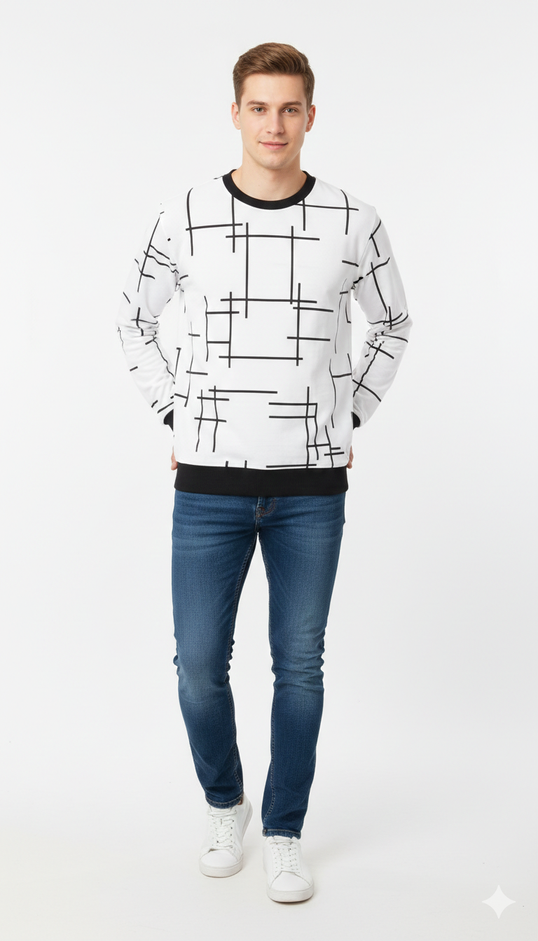Full Sleeve Printed T Shirt