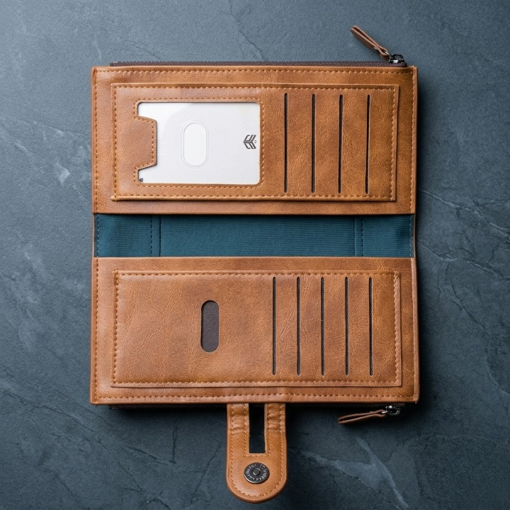 Leather Long Wallet