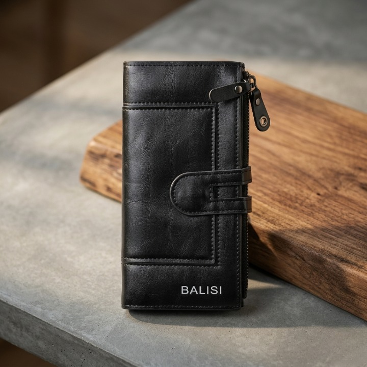 Leather Long Wallet