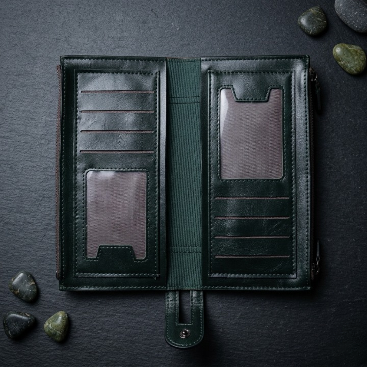 Leather Long Wallet