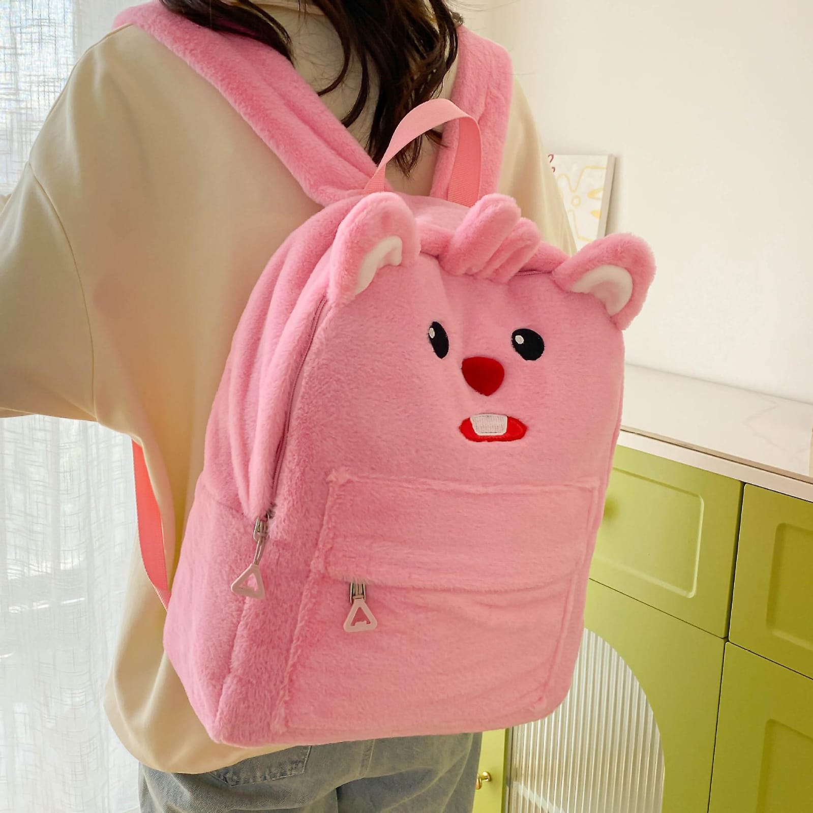 Fluffy School Bag