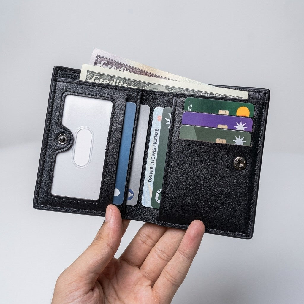 Balebaily Square Pattern Bifold Wallet