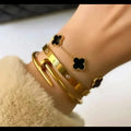 Stainless Steel 3 Piece Bracelet And Bangle Combo