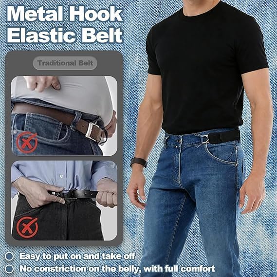 Adjustable Buckleless Elastic Waist Belt