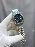 Rolex Brand Oyster Perpetual Watch With Stainless Steel Chain