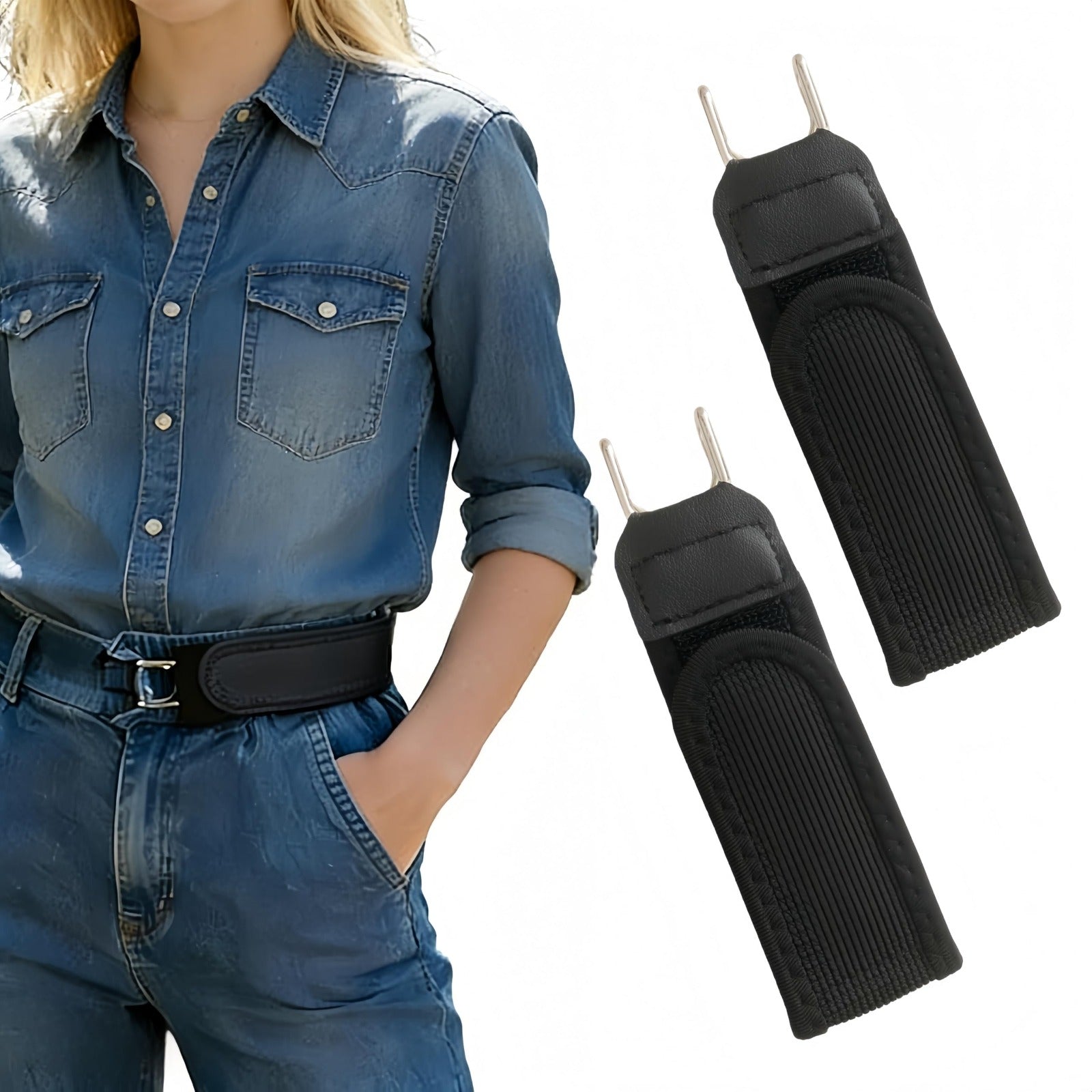 Adjustable Buckleless Elastic Waist Belt