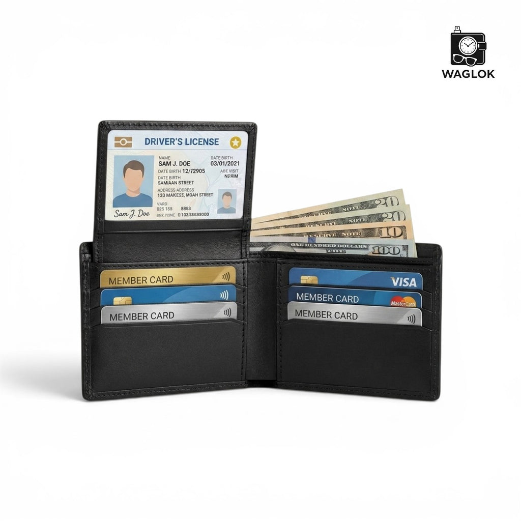 Men's Genuine Leather Bifold Wallet