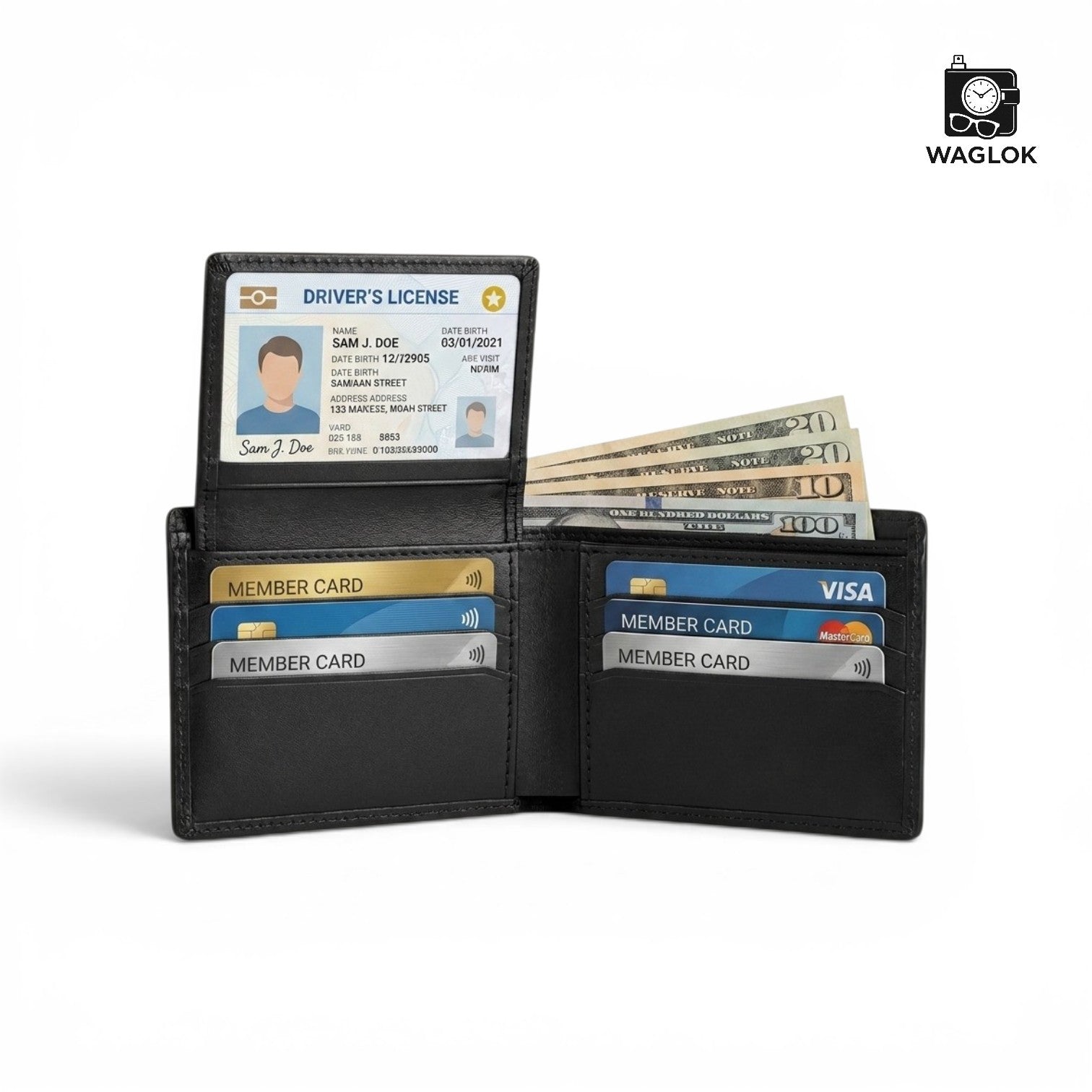 Men's Genuine Leather Bifold Wallet