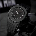 Black Minimalist Analog Wrist Aura Watch