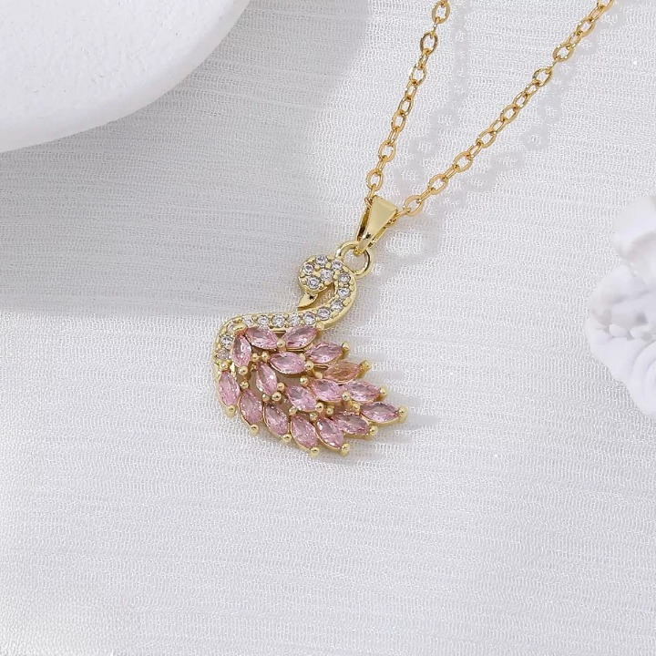 Swan Zircon Necklace