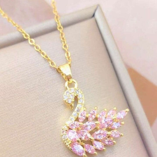 Swan Zircon Necklace