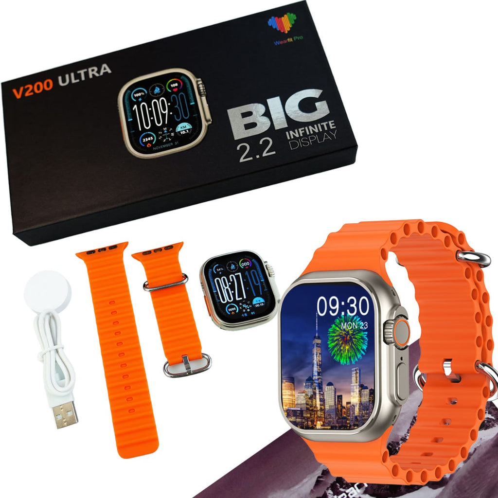 V200 Ultra 2.2" Smart Watch with Wearfit Pro App