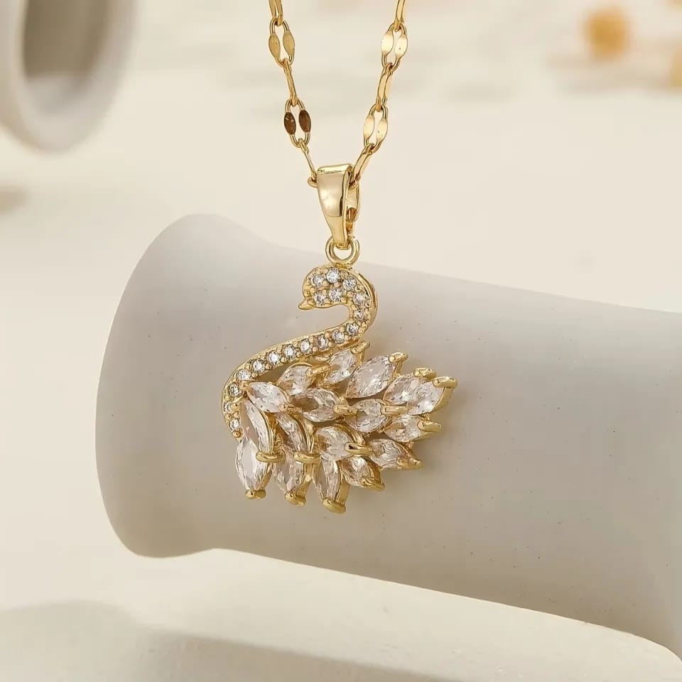 Swan Zircon Necklace