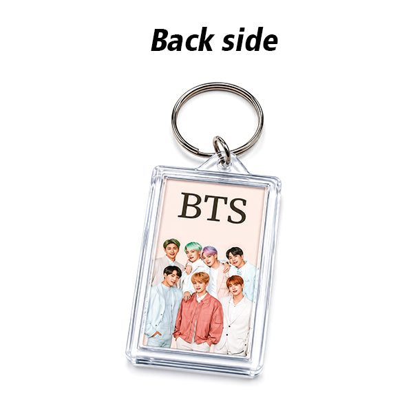 BTS Dual Side Printed Acrylic Keychain