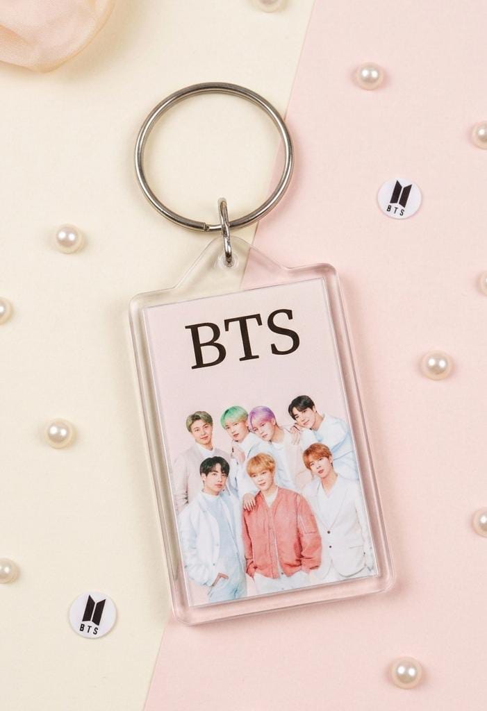 BTS Dual Side Printed Acrylic Keychain