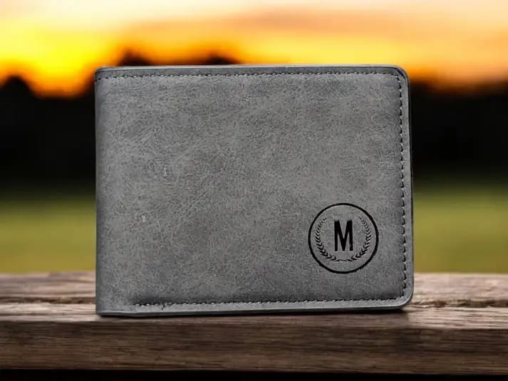 M Men's Premium Leather Wallet
