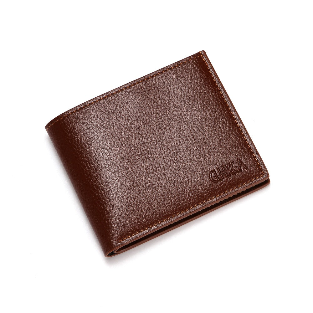 Branded Wallet For Men Black And Brown Premium Leather