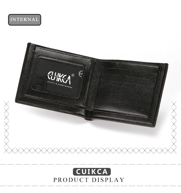 Branded Wallet For Men Black And Brown Premium Leather