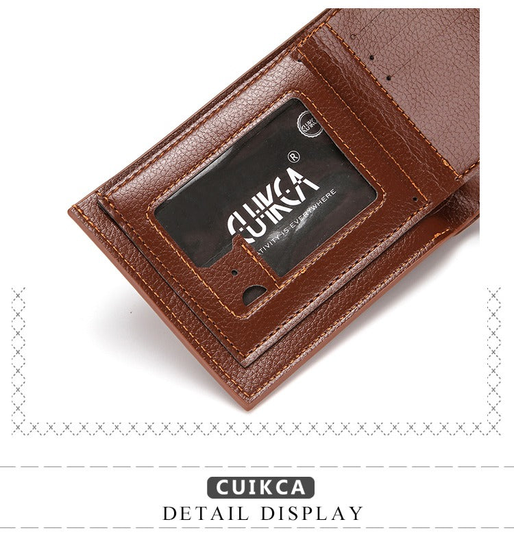 Branded Wallet For Men Black And Brown Premium Leather