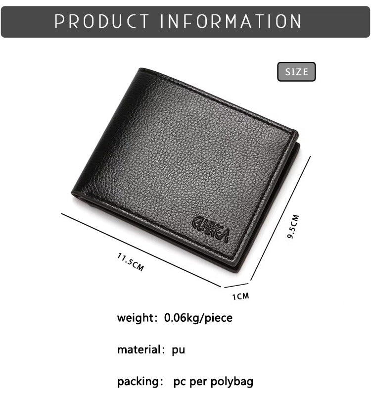 Branded Wallet For Men Black And Brown Premium Leather