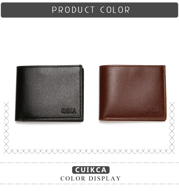 Branded Wallet For Men Black And Brown Premium Leather