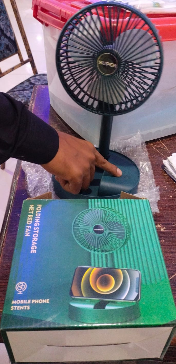 Folding Telescopic Floor Fan