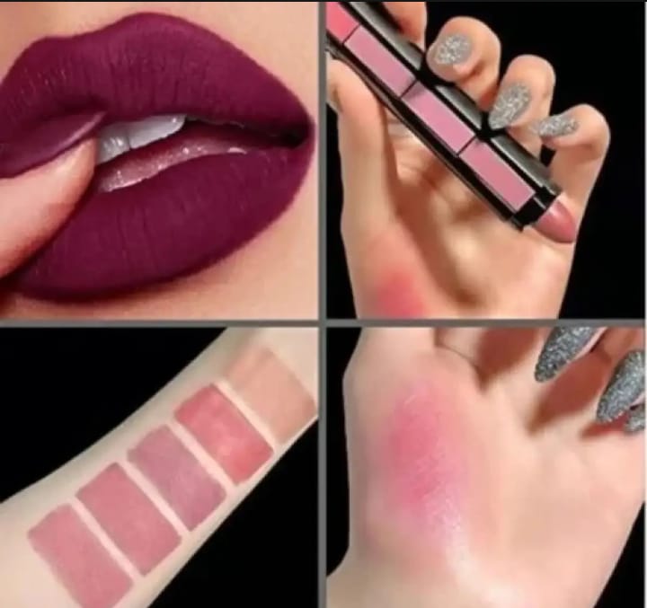 5 in 1 Lipstick Pen Huda Beauty Nude Shades - shade 01