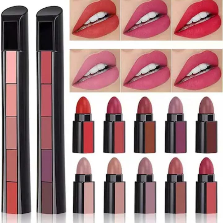 5 in 1 Lipstick Pen Huda Beauty Nude Shades - shade 01
