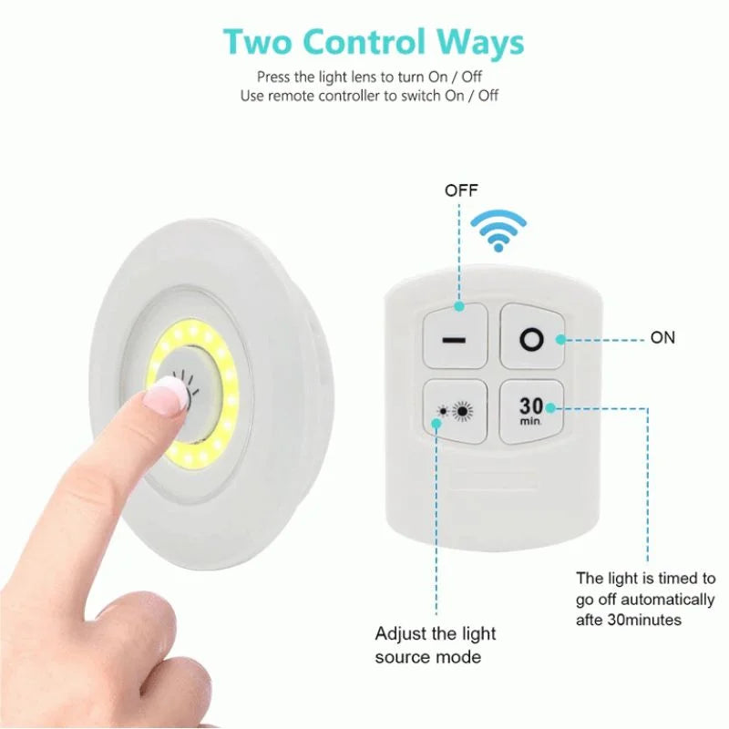 LED Remote Control Tap Lights