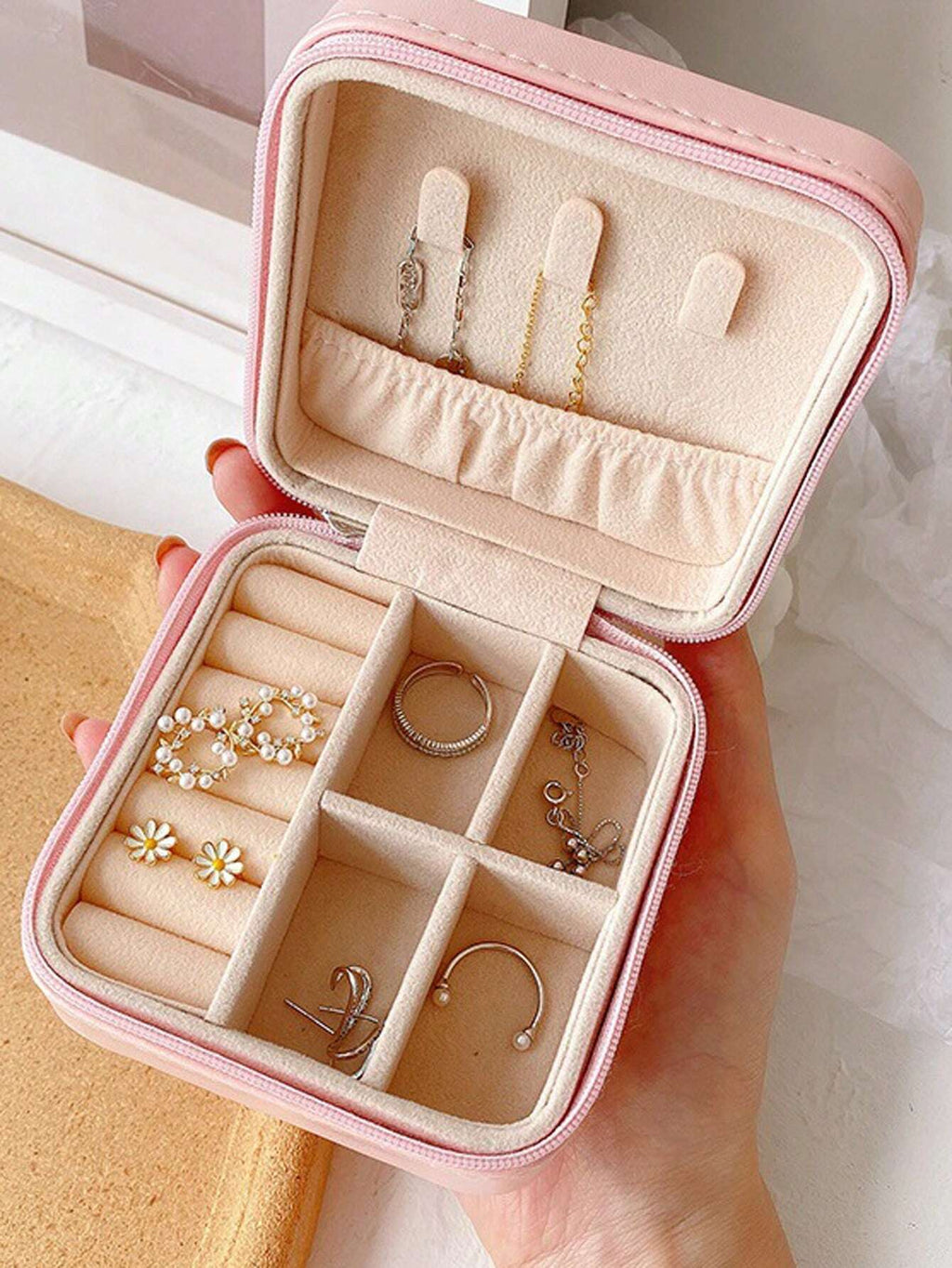 Jewelry Storage Box leather