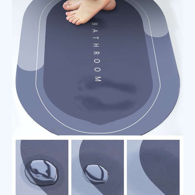 Bath Mat Super Absorbent Quick Drying Bathroom Rugs Non Slip Kitchen Entrance Doormat Modern Napa Skin Floor Mats Home
