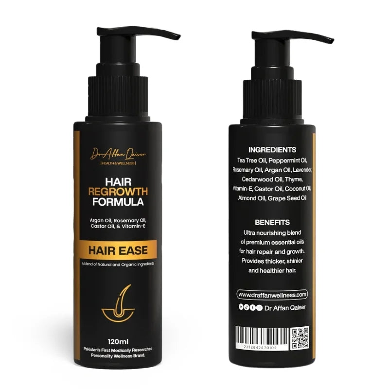 Herbal hair oil for regrowth, thickness, and scalp nourishment