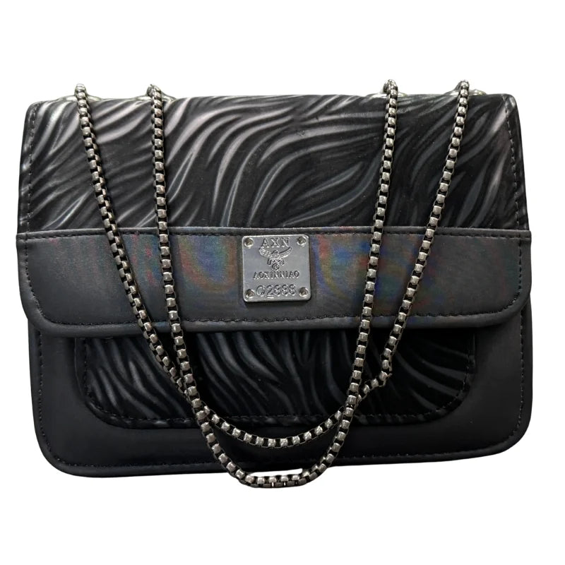 Elegant faux leather shoulder bag