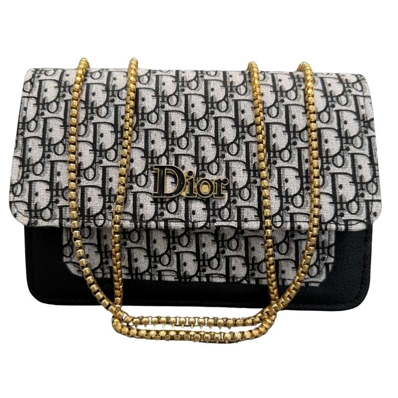 Elegant Dior designer flap clutch