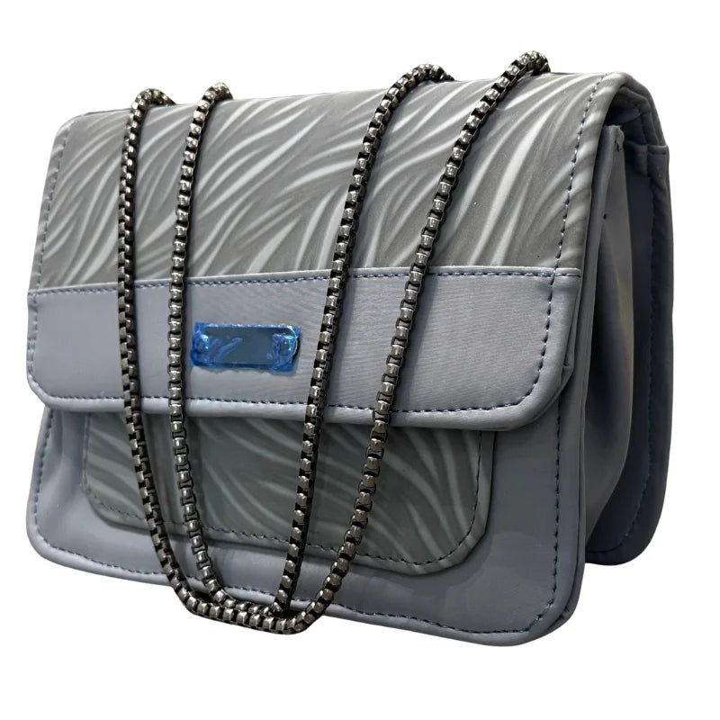 Elegant faux leather shoulder bag
