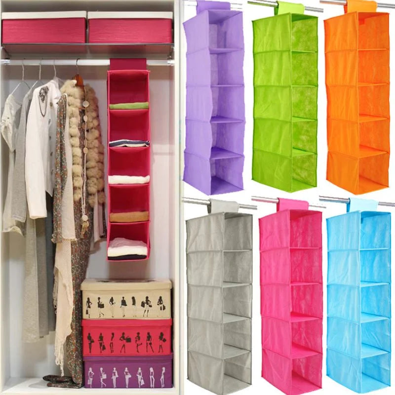 5 Shelf Clothes Hanging Organize