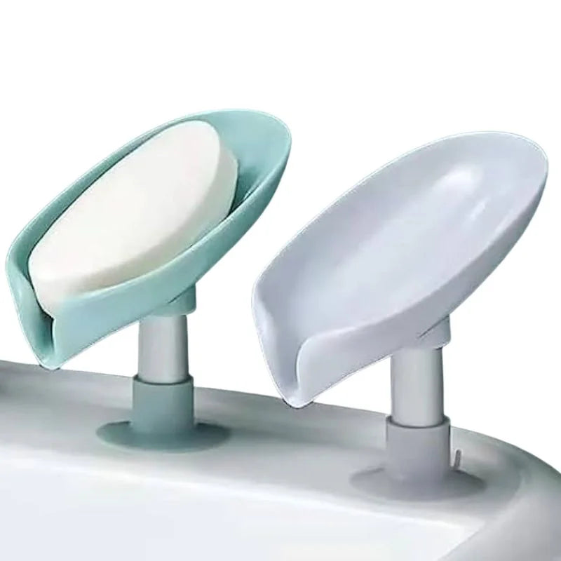 Fast-drying soap holder with suction