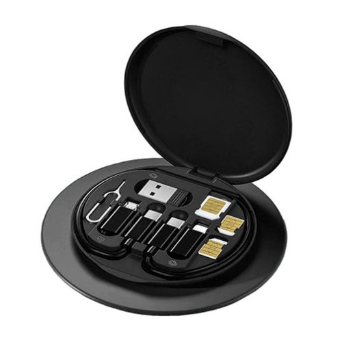 Smart Storage Box with Multiple Cables & Connectors
