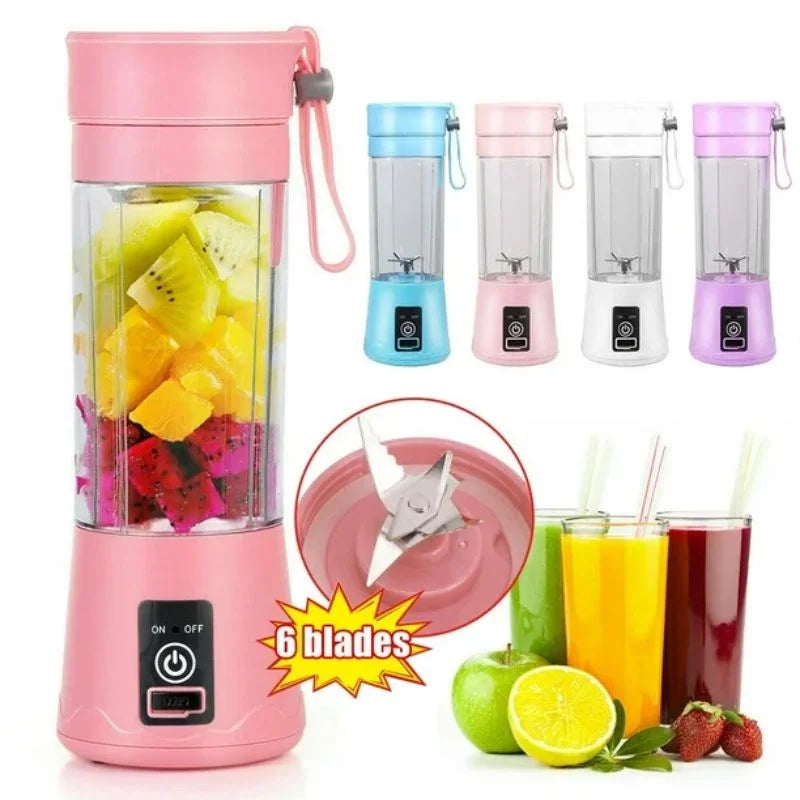 Portable rechargeable juicer blender