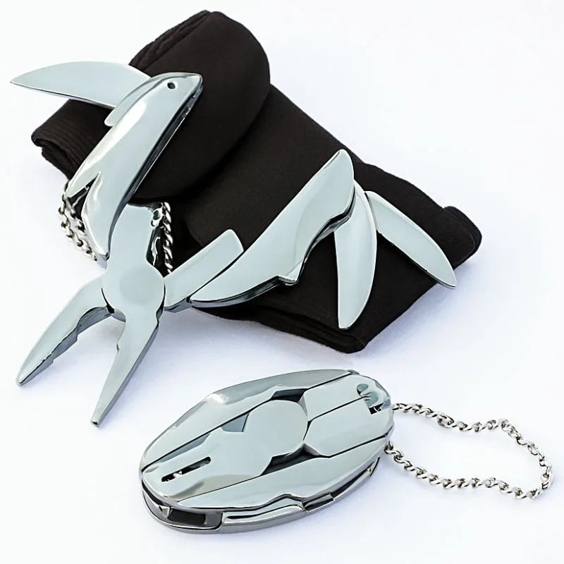 Stainless Steel Outdoor Portable Multitool Plier Knife
