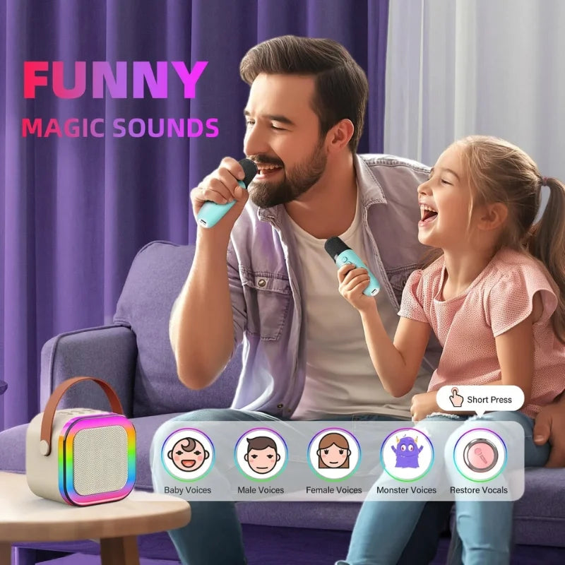 Portable karaoke speaker system