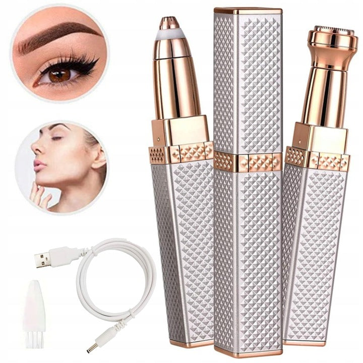 Silver Facial Hair Remover & Eyebrow Trimmer