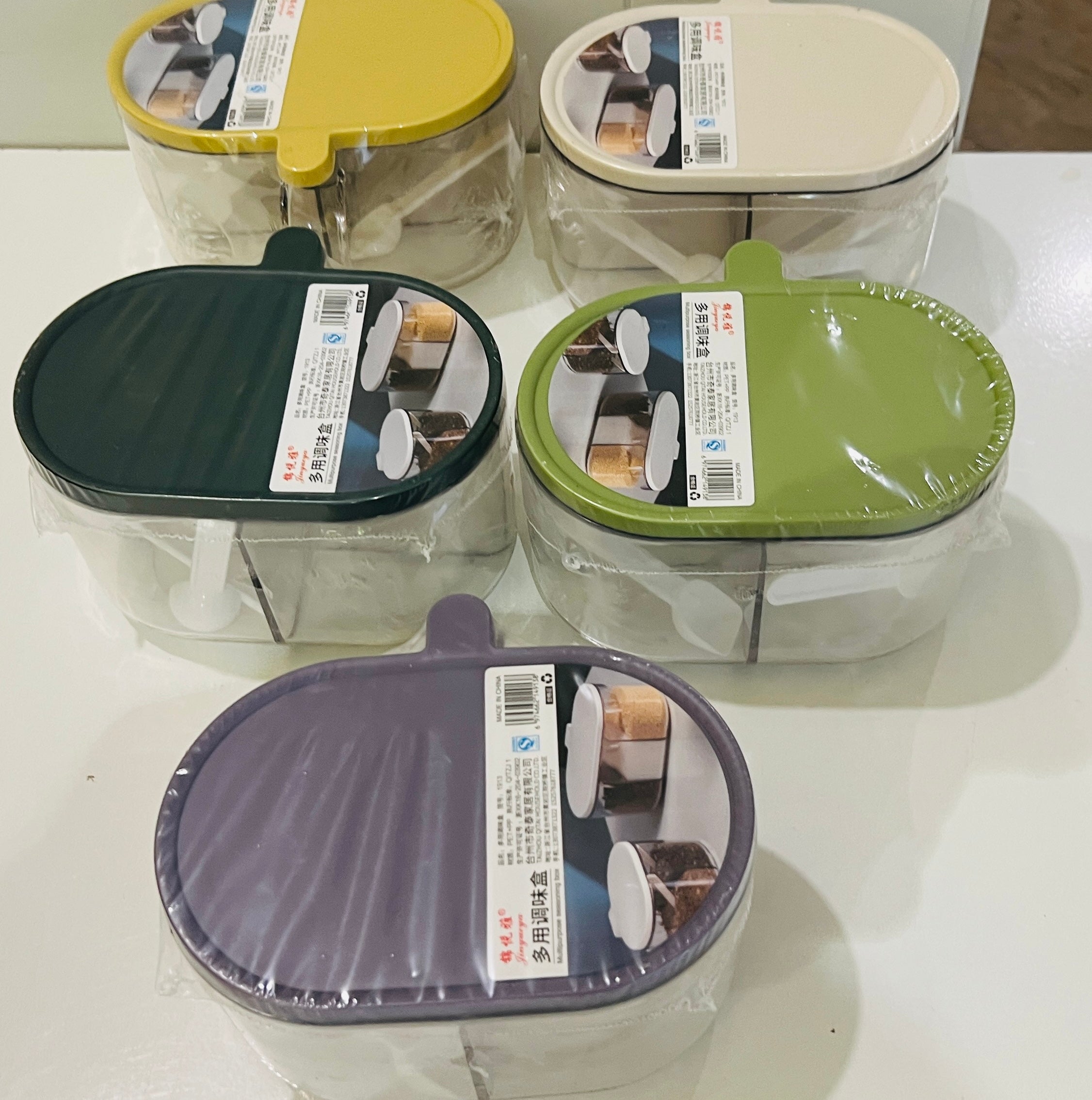 4 Compartments Spice Box for Kitchen
