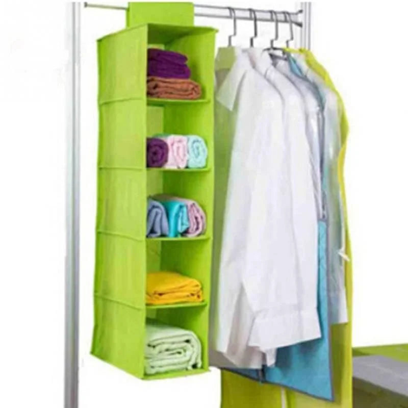 5 Shelf Clothes Hanging Organize