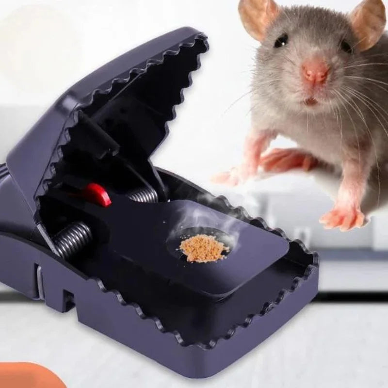 Fast-action reusable plastic mouse trap