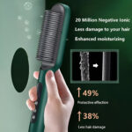 Dual-Purpose Hair Straightener Brush & Styler