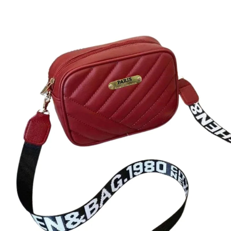 Trendy durable leather shoulder bag