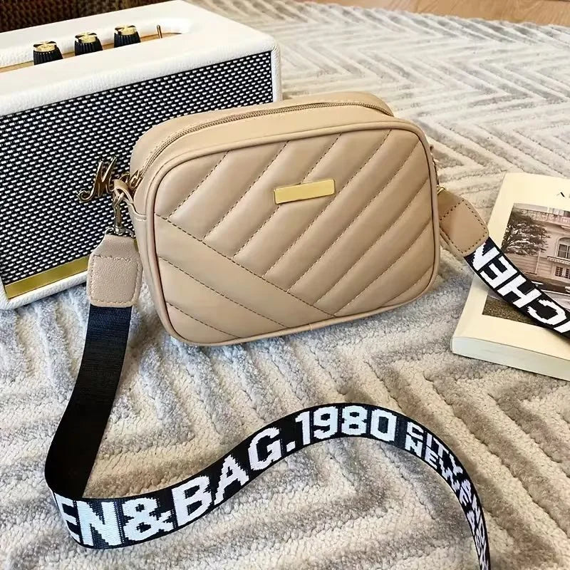 Trendy durable leather shoulder bag