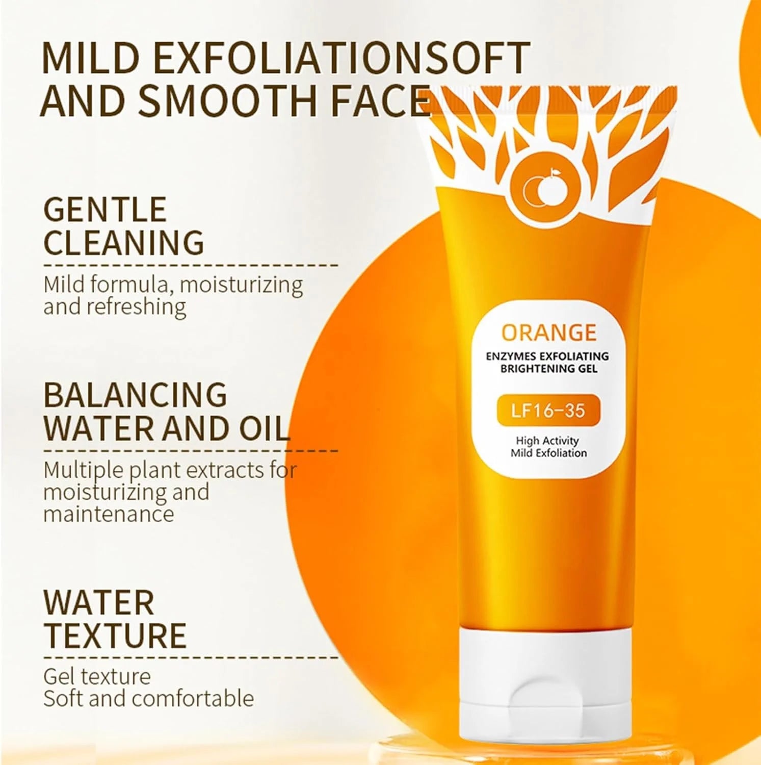 Gentle enzyme scrub for radiant skin